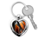 Fractal Structure Mathematic Key Chains (Heart)  Front