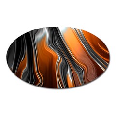 Fractal Structure Mathematic Oval Magnet by Amaryn4rt