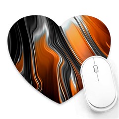 Fractal Structure Mathematic Heart Mousepads by Amaryn4rt