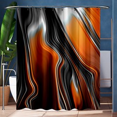 Fractal Structure Mathematic Shower Curtain 60  X 72  (medium)  by Amaryn4rt