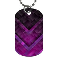 Purple Background Wallpaper Motif Design Dog Tag (one Side) by Amaryn4rt