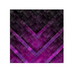 Purple Background Wallpaper Motif Design Small Satin Scarf (square) by Amaryn4rt