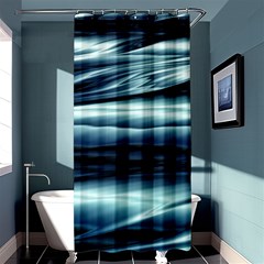 Texture Fractal Frax Hd Mathematics Shower Curtain 36  X 72  (stall)  by Amaryn4rt