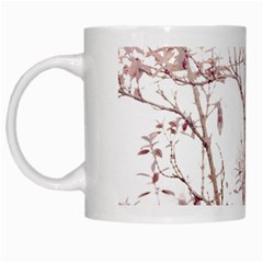 Textured Nature Print White Mugs by dflcprints