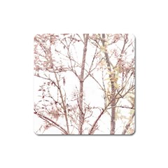 Textured Nature Print Square Magnet by dflcprints