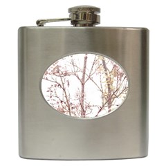 Textured Nature Print Hip Flask (6 Oz) by dflcprints