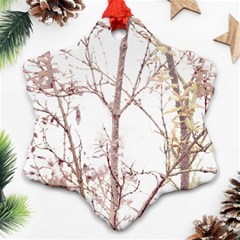 Textured Nature Print Snowflake Ornament (two Sides) by dflcprints