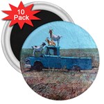 Goats on a Pickup Truck 3  Magnets (10 pack)  Front