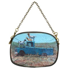 Goats On A Pickup Truck Chain Purses (two Sides)  by digitaldivadesigns