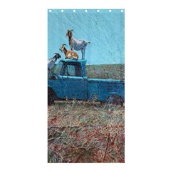 Goats On A Pickup Truck Shower Curtain 36  X 72  (stall)  by digitaldivadesigns