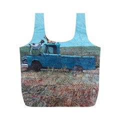 Goats On A Pickup Truck Full Print Recycle Bags (m)  by digitaldivadesigns