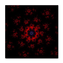 Fractal Abstract Blossom Bloom Red Tile Coasters by Amaryn4rt