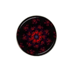 Fractal Abstract Blossom Bloom Red Hat Clip Ball Marker (4 Pack) by Amaryn4rt