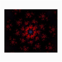 Fractal Abstract Blossom Bloom Red Small Glasses Cloth by Amaryn4rt