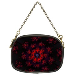 Fractal Abstract Blossom Bloom Red Chain Purses (two Sides)  by Amaryn4rt