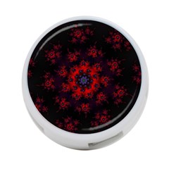 Fractal Abstract Blossom Bloom Red 4-port Usb Hub (two Sides)  by Amaryn4rt