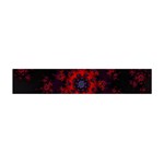 Fractal Abstract Blossom Bloom Red Flano Scarf (Mini) Front