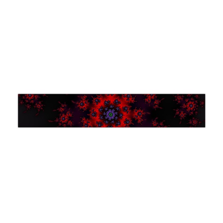 Fractal Abstract Blossom Bloom Red Flano Scarf (Mini)