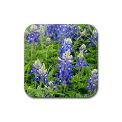 Blue Bonnets Rubber Coaster (square) 