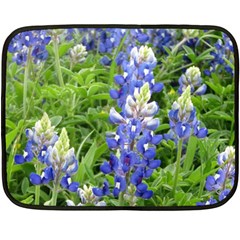 Blue Bonnets Double Sided Fleece Blanket (mini)  by CreatedByMeVictoriaB