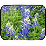 Blue Bonnets Double Sided Fleece Blanket (Mini)  35 x27  Blanket Back