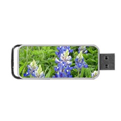 Blue Bonnets Portable Usb Flash (one Side) by CreatedByMeVictoriaB