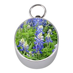 Blue Bonnets Mini Silver Compasses by CreatedByMeVictoriaB