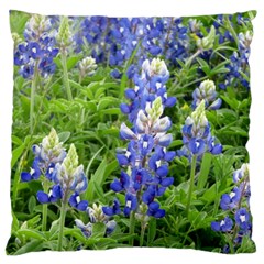 Blue Bonnets Standard Flano Cushion Case (one Side)