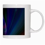 Ellipse Fractal Computer Generated White Mugs Right