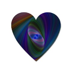 Ellipse Fractal Computer Generated Heart Magnet by Amaryn4rt