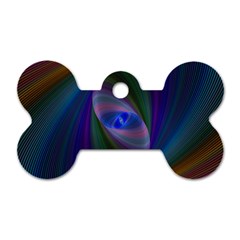 Ellipse Fractal Computer Generated Dog Tag Bone (two Sides)