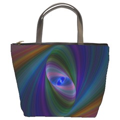 Ellipse Fractal Computer Generated Bucket Bags by Amaryn4rt