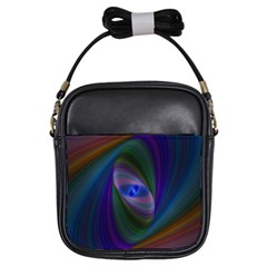 Ellipse Fractal Computer Generated Girls Sling Bags by Amaryn4rt