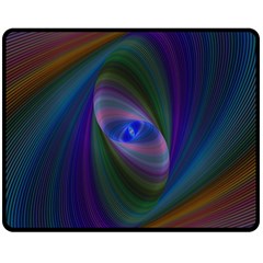 Ellipse Fractal Computer Generated Fleece Blanket (medium)  by Amaryn4rt