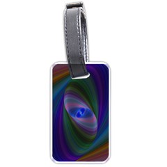 Ellipse Fractal Computer Generated Luggage Tags (one Side)  by Amaryn4rt