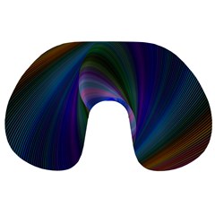 Ellipse Fractal Computer Generated Travel Neck Pillows by Amaryn4rt