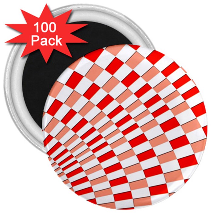 Graphics Pattern Design Abstract 3  Magnets (100 pack)