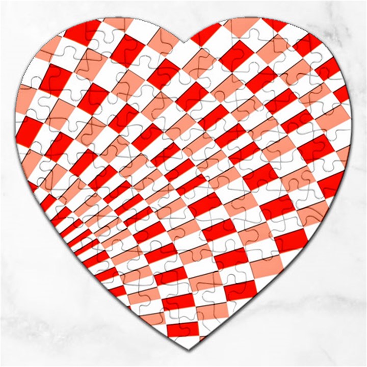 Graphics Pattern Design Abstract Jigsaw Puzzle (Heart)