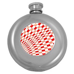 Graphics Pattern Design Abstract Round Hip Flask (5 oz)