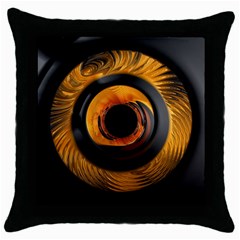 Fractal Mathematics Abstract Throw Pillow Case (black) by Amaryn4rt