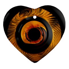 Fractal Mathematics Abstract Heart Ornament (two Sides) by Amaryn4rt