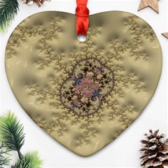 Fractal Art Colorful Pattern Ornament (heart) by Amaryn4rt