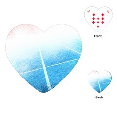 Court Sport Blue Red White Playing Cards (heart) 