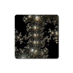 Fractal Math Geometry Backdrop Square Magnet by Amaryn4rt