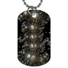 Fractal Math Geometry Backdrop Dog Tag (one Side) by Amaryn4rt