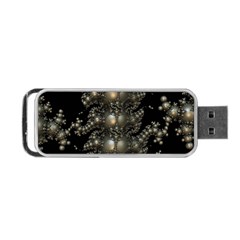 Fractal Math Geometry Backdrop Portable Usb Flash (one Side) by Amaryn4rt