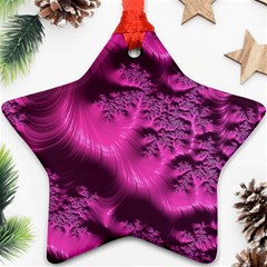 Fractal Artwork Pink Purple Elegant Ornament (star)