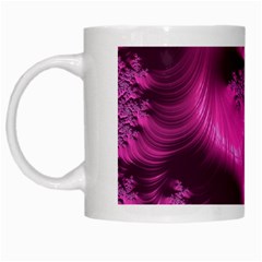 Fractal Artwork Pink Purple Elegant White Mugs by Amaryn4rt