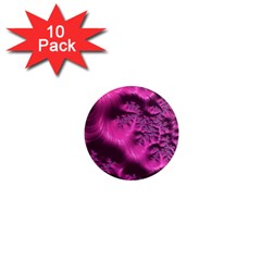 Fractal Artwork Pink Purple Elegant 1  Mini Magnet (10 Pack)  by Amaryn4rt