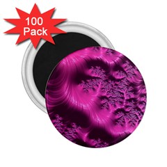 Fractal Artwork Pink Purple Elegant 2 25  Magnets (100 Pack) 